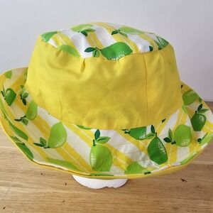 Unisex Bucket Hat Summer Cap Limes Fruit Yellow Green Mens Ladies Packable OS